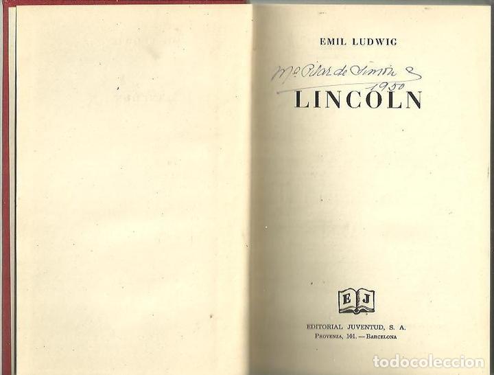 Libros: LINCOLN. - LUDWIG, Emil. - Foto 1