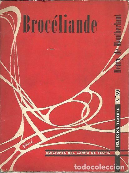 Libros: BROCELIANDE. - MONTHERLANT, Henry de. - Foto 1