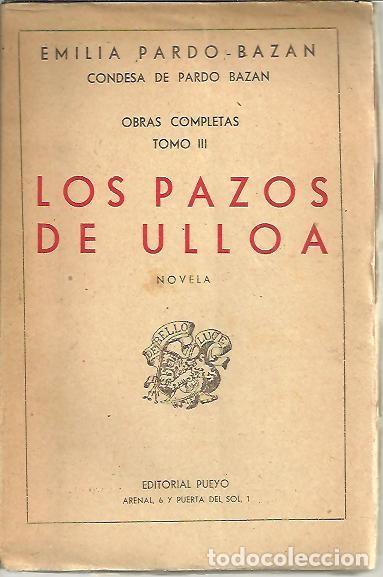 Libros: LOS PAZOS DE ULLOA. - PARDO BAZAN, Emilia. - Foto 1