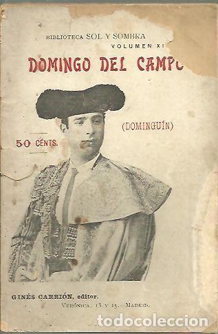 Libros: DOMINGO DEL CAMPO (DOMINGUIN). - ANONIMO. - Foto 1