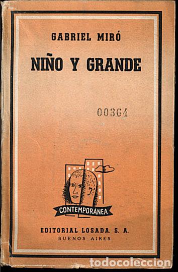 Libros: NI&Ntilde;O GRANDE. - MIRO, Gabriel. - Foto 1