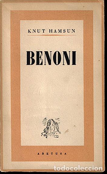 Libros: BENONI. - HAMSUN, Knut. - Foto 1