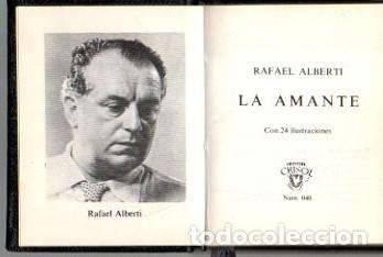 Libros: LA AMANTE. - ALBERTI, Rafael. - Foto 1