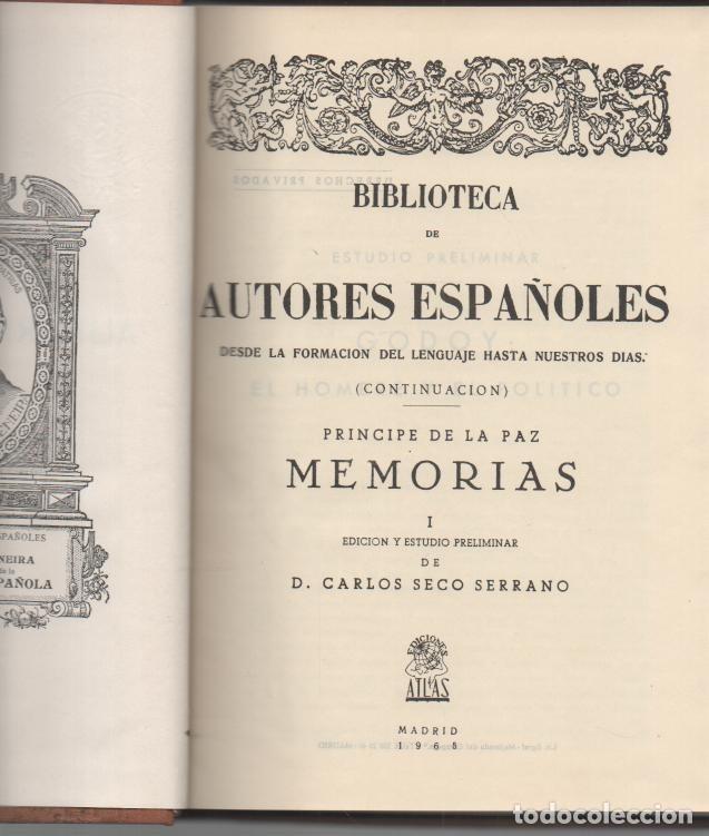 Libros: MEMORIAS. - PRINCIPE DE LA PAZ. (Manuel GODOY). - Foto 1