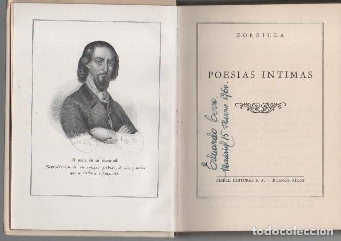 Libros: POESIAS INTIMAS. - ZORRILLA. - Foto 1