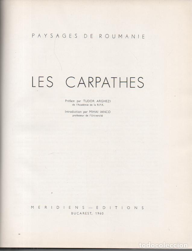 Libros: PAYSAGES DE ROUMANIE. LES CARPATHES. - ANONIMO. - Foto 1