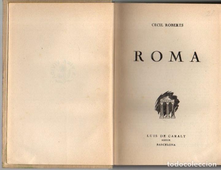 Libros: ROMA. - ROBERTS, Cecil. - Foto 1