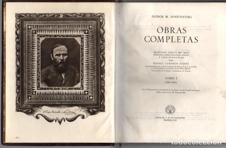 Libros: OBRAS COMPLETAS. - DOSTOYEVSKI, Fiodor M. - Foto 1