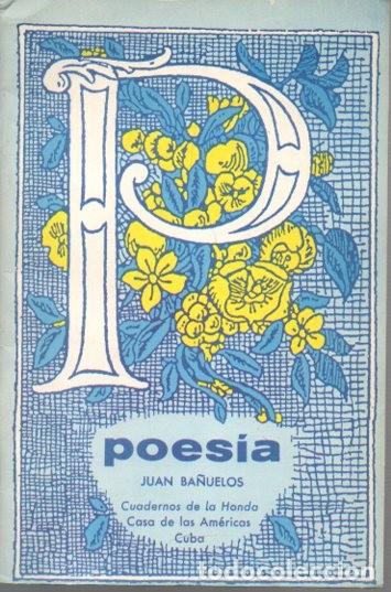 Libros: POESIA. - BA&Ntilde;UELOS, Juan. - Foto 1