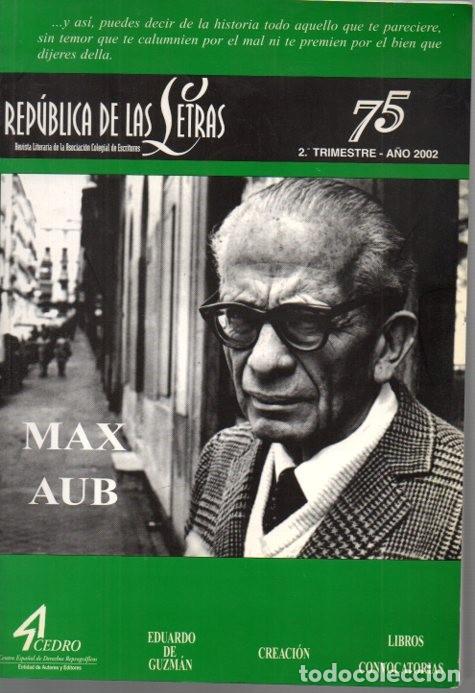 Libros: REPUBLICA DE LAS LETRAS. MAX AUB. N. 75. - REVISTA. - Foto 1