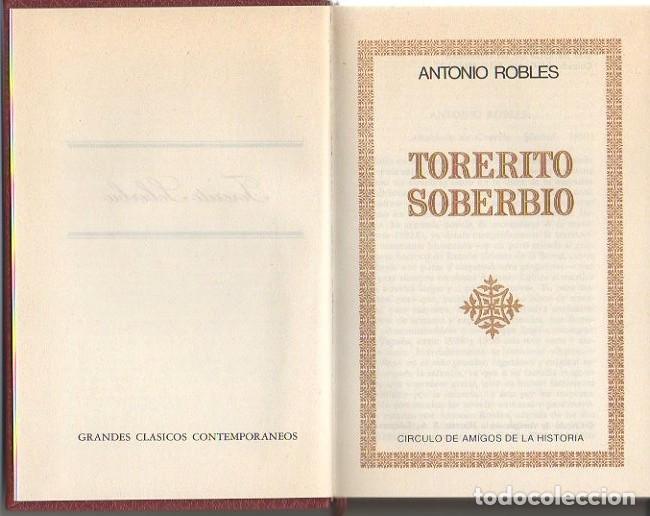 Libros: TORERITO SOBERBIO. - ROBLES, Antonio. - Foto 1