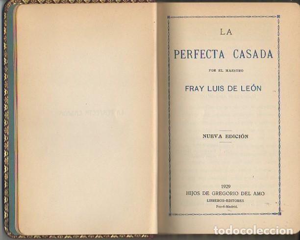 Libros: LA PERFECTA CASADA. - LEON, Luis de. - Foto 1