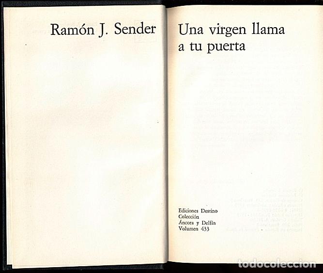 Libros: UNA VIRGEN LLAMA A TU PUERTA. - SENDER, Ram&oacute;n J. - Foto 1