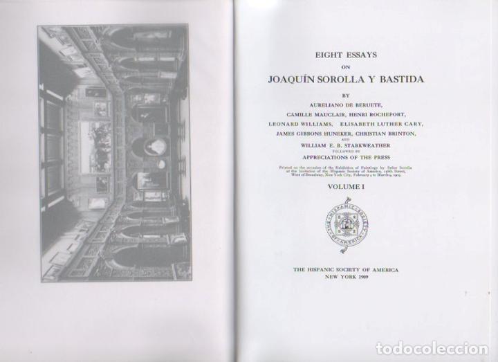 Libros: EIGHT ESSAYS ON JOAQUIN SOROLLA Y BASTIDA. - AA.VV. - Foto 1