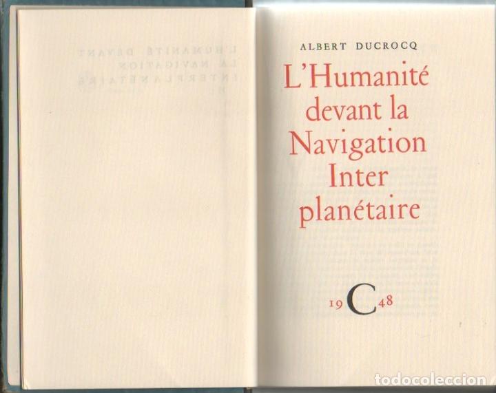 Libros: LHUMANITE DEVANT LA NAVIGATION INTERPLANETAIRE. - DUCROCQ, Albert. - Foto 1