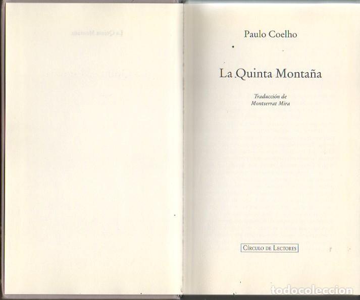Libros: LA QUINTA MONTA&Ntilde;A. - COELHO, Paulo. - Foto 1