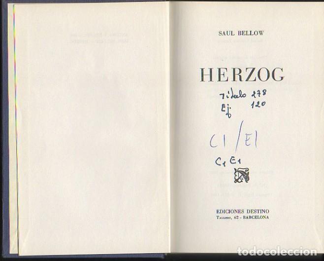 Libros: HERZOG. - BELLOW, Saul. - Foto 1