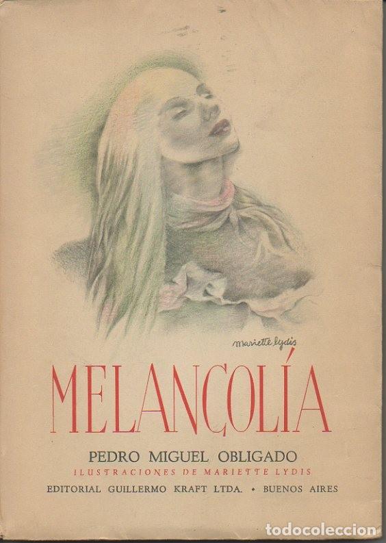 Libros: MELANCOLIA. - OBLIGADO, Pedro Miguel. - Foto 1