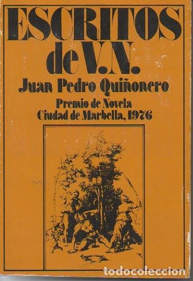Libros: ESCRITOS DE V. N. - QUI&Ntilde;ONERO, Juan Pedro. - Foto 1