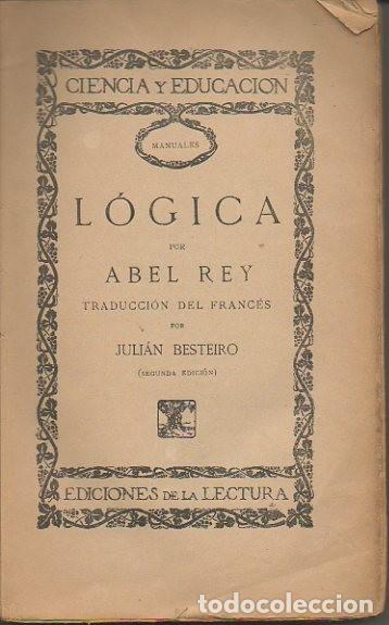 Libros: LOGICA. - REY, Abel. - Foto 1