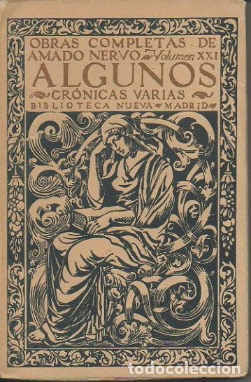 Libros: ALGUNOS. CRONICAS VARIAS. - NERVO, Amado. - Foto 1