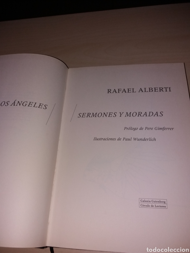 Libros: RAFAEL ALBERTI - SOBRE LOS &Aacute;NGELES - SERMONES Y MORADAS - - Foto 4