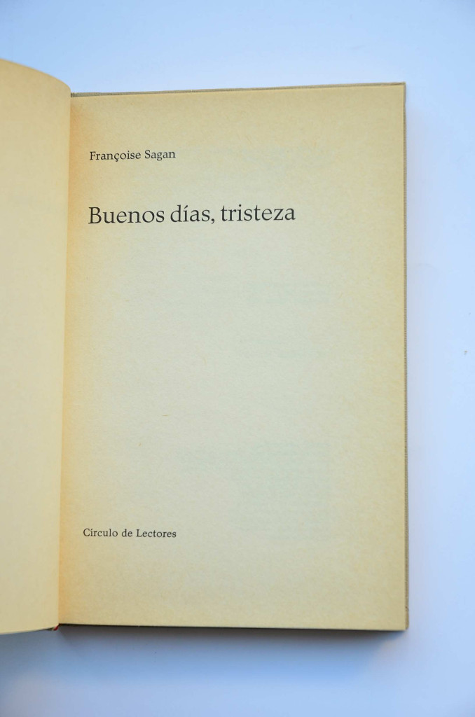 Libros: Buenos d&iacute;as, tristeza - SAGAN, Fran&ccedil;oise - Foto 2