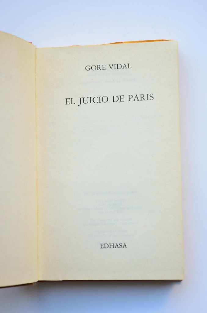 Libros: El juicio de Paris - VIDAL, Gore - Foto 3