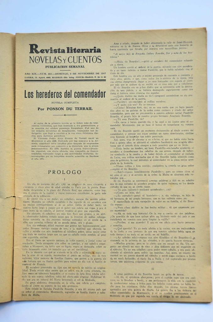 Libros: Los herederos del comendador - PONSON DU TERRAIL, Pierre-Alexis - Foto 2