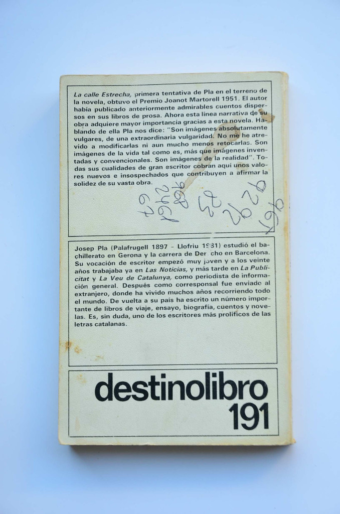 Libros: La calle estrecha - PLA, Josep - Foto 3
