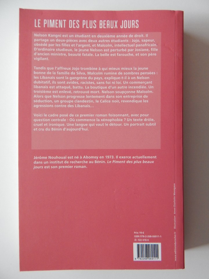 Libros: Le piment des plus beaux jours - J&eacute;r&ocirc;me Nouhoua&iuml; - Libro en franc&eacute;s - Foto 2
