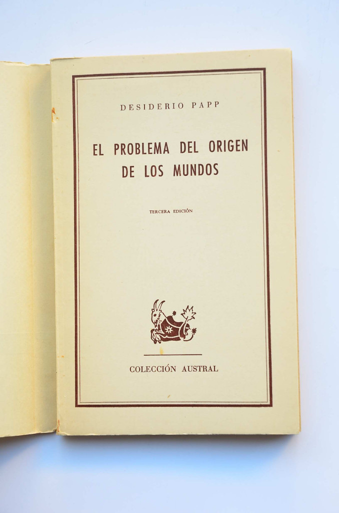 Libros: El problema del origen de los mundos - PAPP, Desiderio - Foto 2