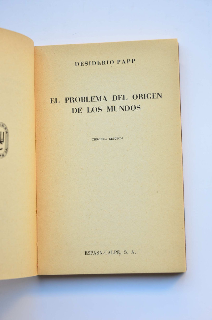 Libros: El problema del origen de los mundos - PAPP, Desiderio - Foto 3