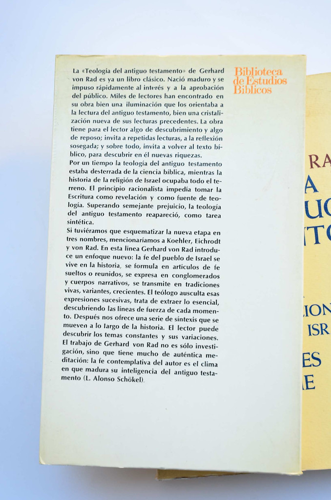 Libros: Teolog&iacute;a del Antiguo Testamento - RAD, Gerhard von - Foto 9