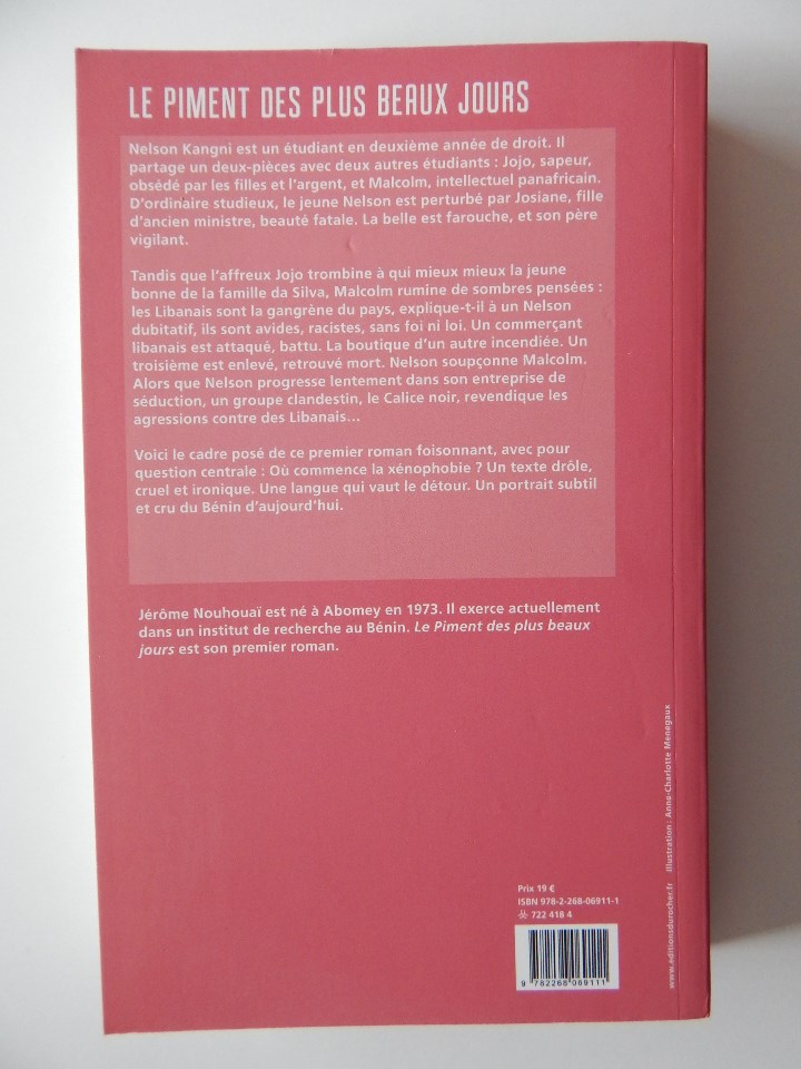 Libros: Le piment des plus beaux jours - J&eacute;r&ocirc;me Nouhoua&iuml; - Libro en franc&eacute;s - Foto 2