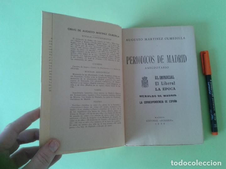 Libros: PERI&Oacute;DICOS DE MADRID. ANECDOTARIO - Foto 5