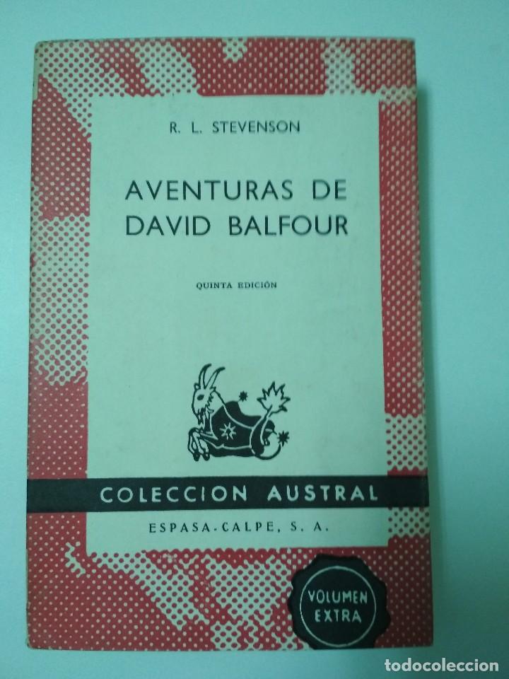 Libros: AVENTURAS DE DAVID BALFOUR-Colecci&oacute;n Austral -1968 - Foto 1
