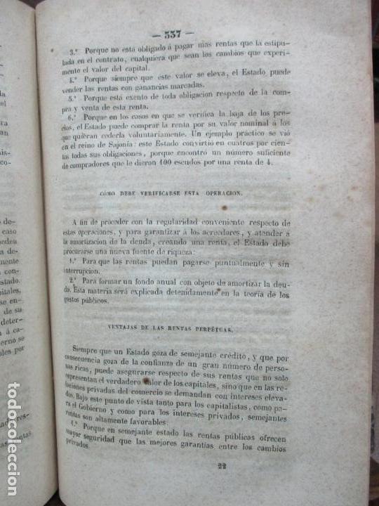Libros: CIENCIA DE LA HACIENDA PUBLICA, demostrada teorica y practicamente, y explicada con los ejemplos de - Foto 5