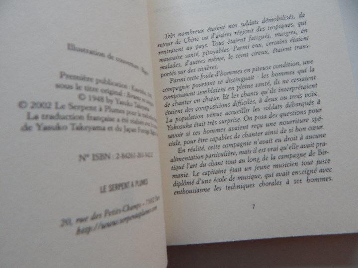 Libros: La Harpe de Birmanie - Michio Takeyama, 2002 - Libro franc&eacute;s - Foto 7