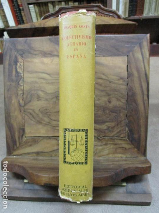 Libros: COLECTIVISMO AGRARIO EN ESPA&Ntilde;A. - COSTA, Joaqu&iacute;n. - Foto 3