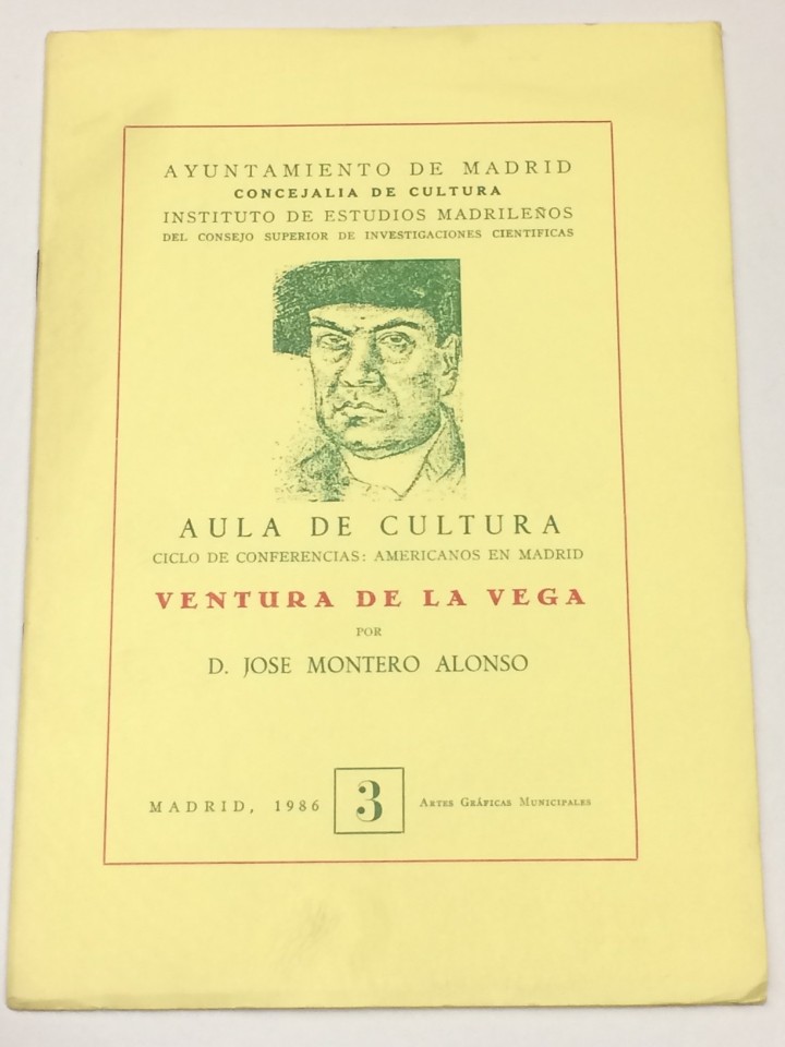 Libros: MONTERO ALONSO, Jos&eacute;. - Ventura de la Vega. - Foto 1