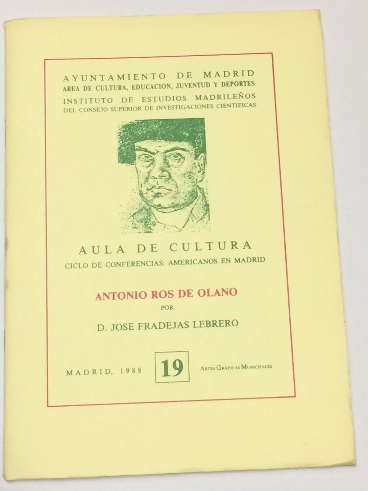Libros: FRADEJAS LEBRERO, Jos&eacute;. - Ros de Olano. - Foto 1