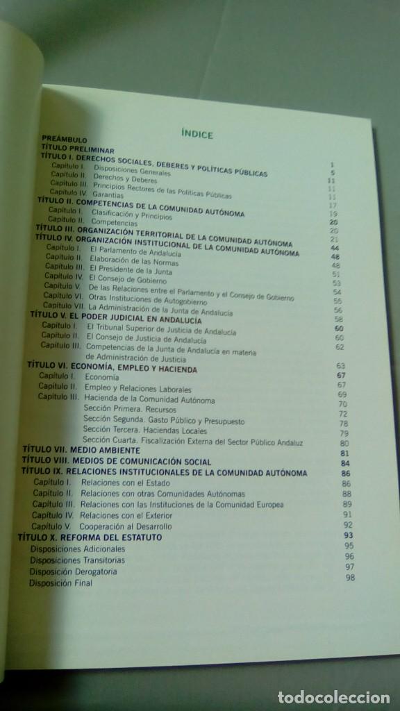 Libros: ESTATUTO DE AUTONOMIA PARA  ANDALUCIA - Foto 3