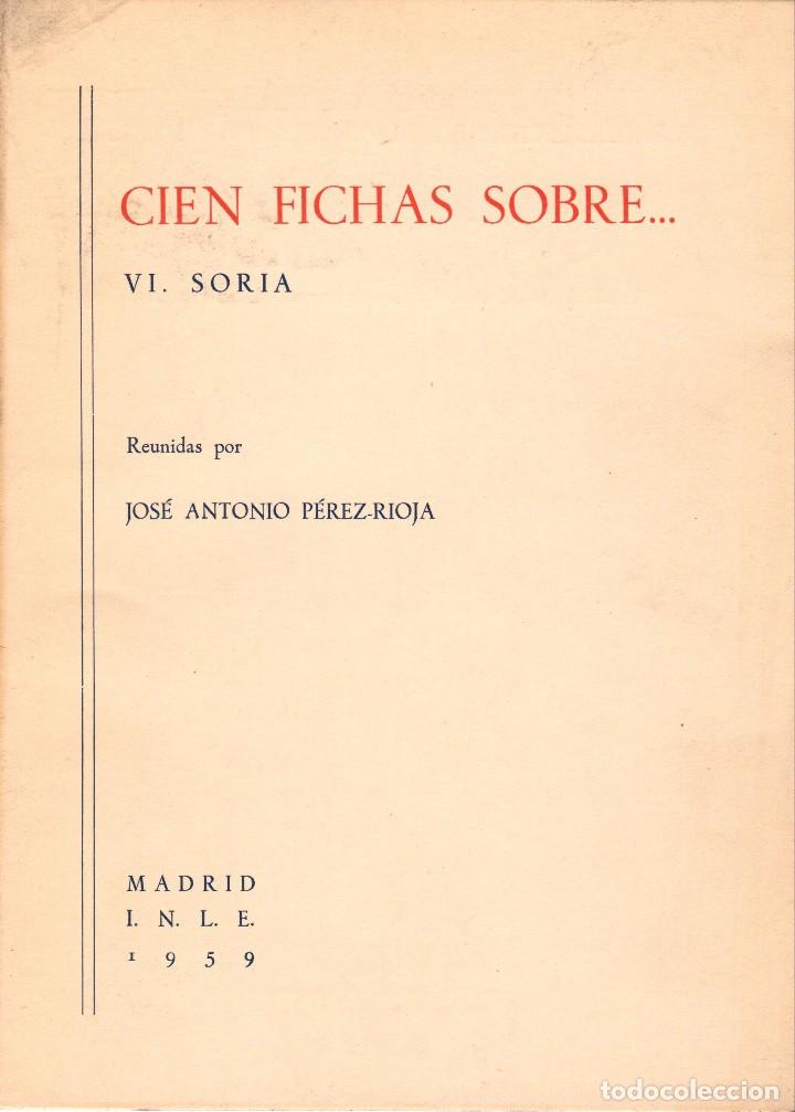 Libros: CIEN FICHAS SOBRE... SORIA - Foto 1