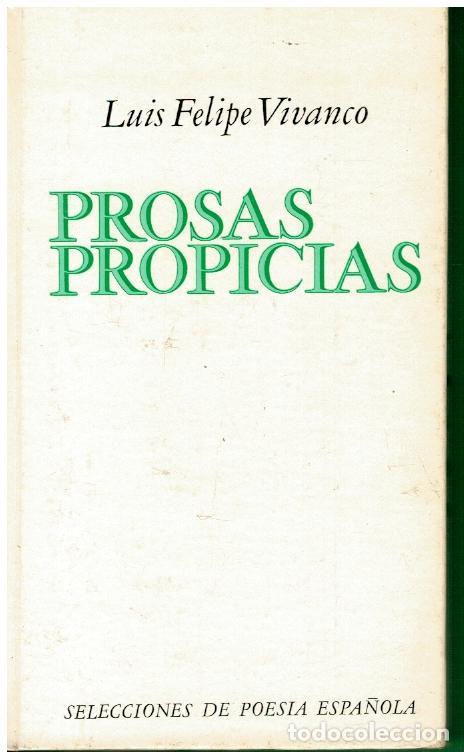 Libros: PROSAS PROPICIAS. 1&ordf; ed. - Foto 1