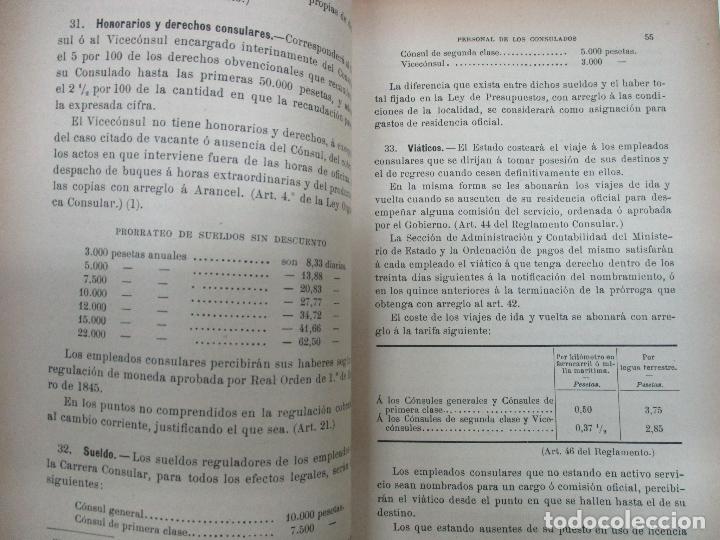 Libros: DERECHO CONSULAR ESPA&Ntilde;OL. - MALUQUER Y SALVADOR, Miguel. - Foto 4