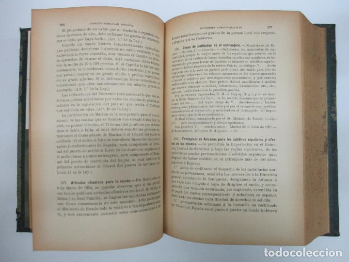 Libros: DERECHO CONSULAR ESPA&Ntilde;OL. - MALUQUER Y SALVADOR, Miguel. - Foto 5