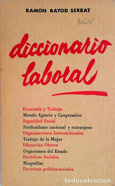 Libros: Diccionario laboral - Ram&oacute;n Bayod y Serrat - Foto 1