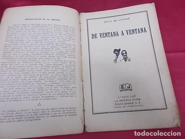Libros: DE VENTANA A VENTANA. CELIA DE LUENGO. JUVENTUD. 1936. - Foto 2