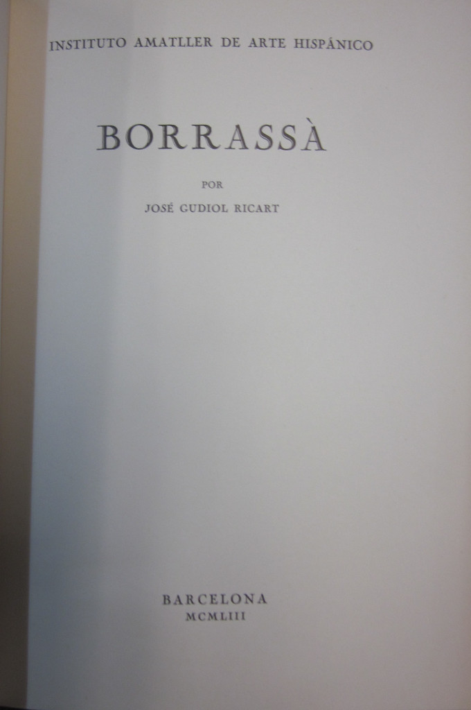 Libros: Borrass&agrave; - GUDIOL RICART, JOSEP - Foto 2